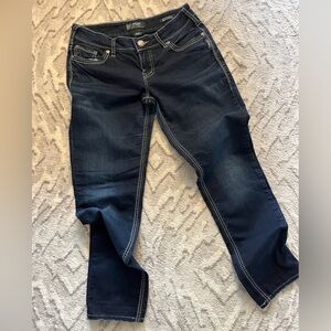Silver Jeans Suki Mid Skinny Dark Blue Women's Jeans 30/33